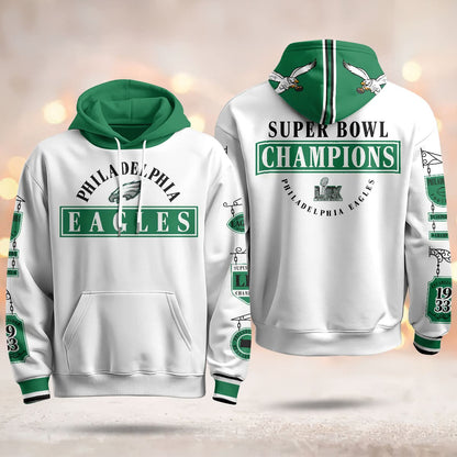 PE Super Bowl LIX Champions Hoodie - Printed