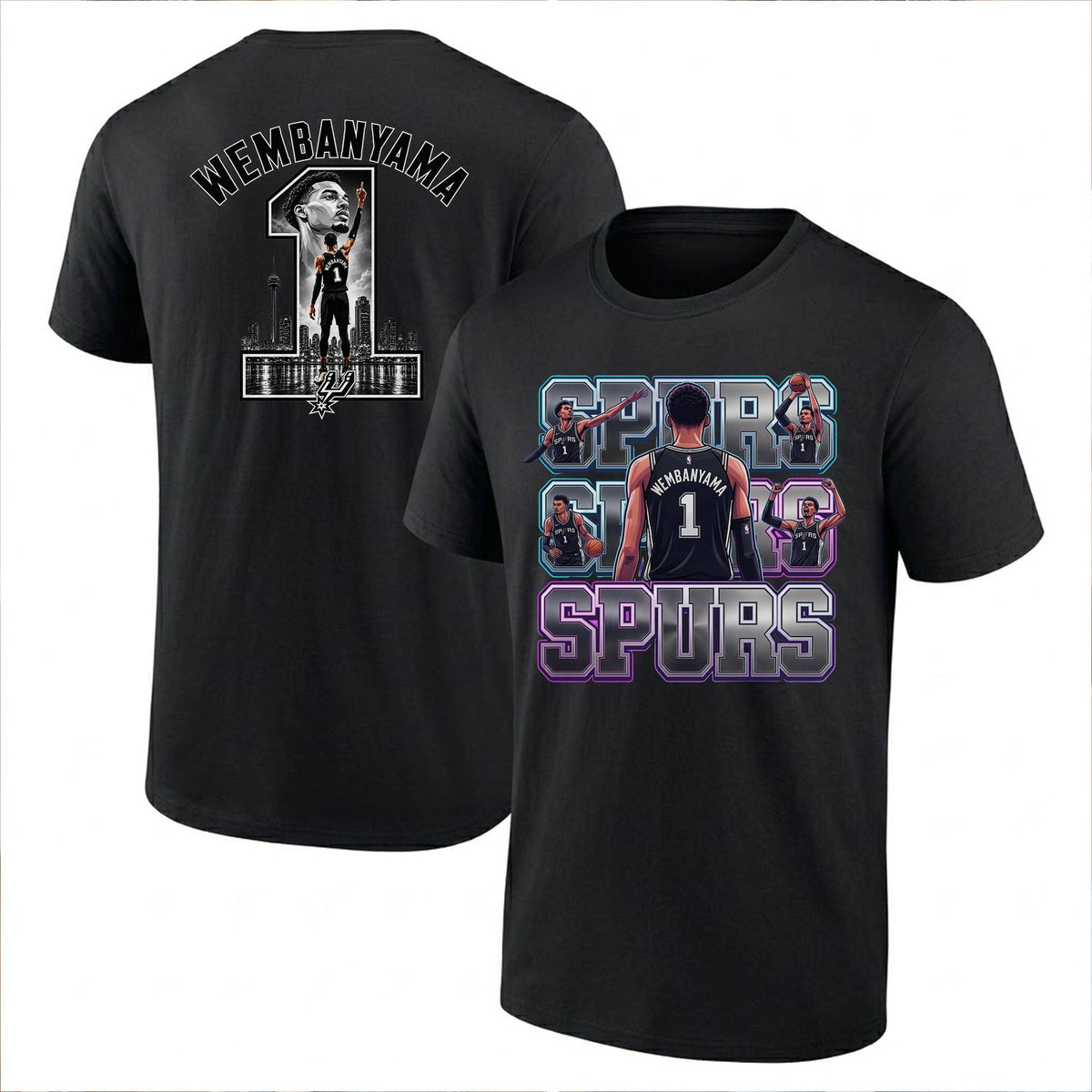 SAS 2026 Basketball  Victor Wembanyama Printed T-Shirt V2