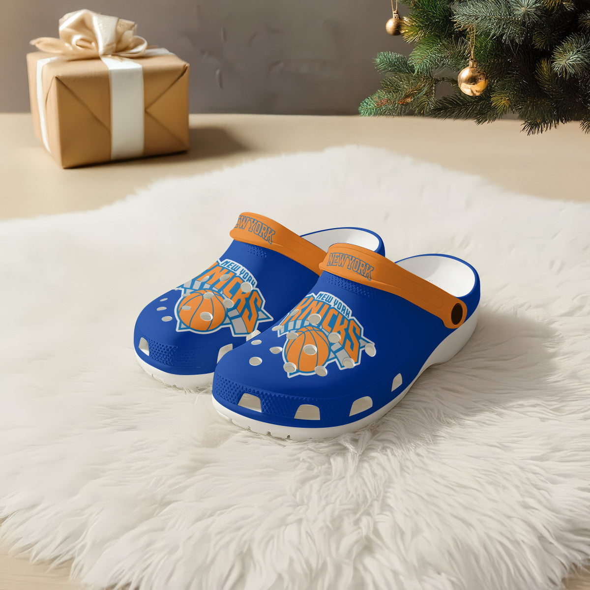 NYK 2026 Basketball  Finals Clogs Blue - Charms Gift Set
