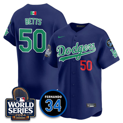 LAD Mexico World Series Jersey - Stitched