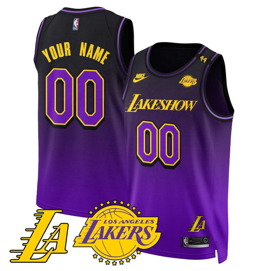 Los Angeles Lakers City Edition Custom Jersey - All Stitched - The California Destiny