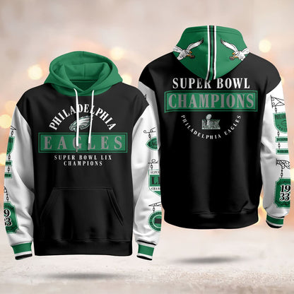 PE Super Bowl LIX Champions Hoodie - Printed