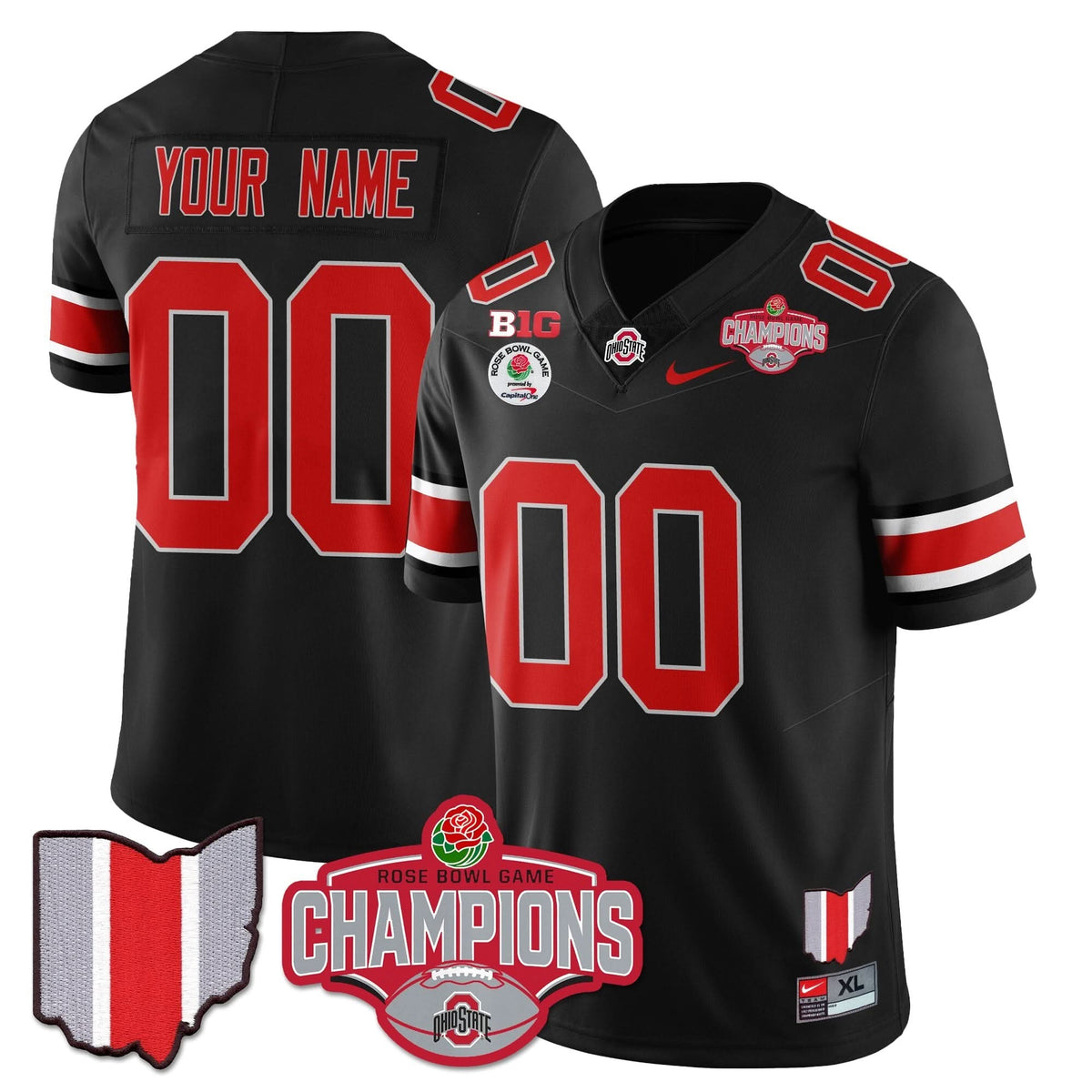 Custom OSB 2024 Rose Bowl Champions Jersey