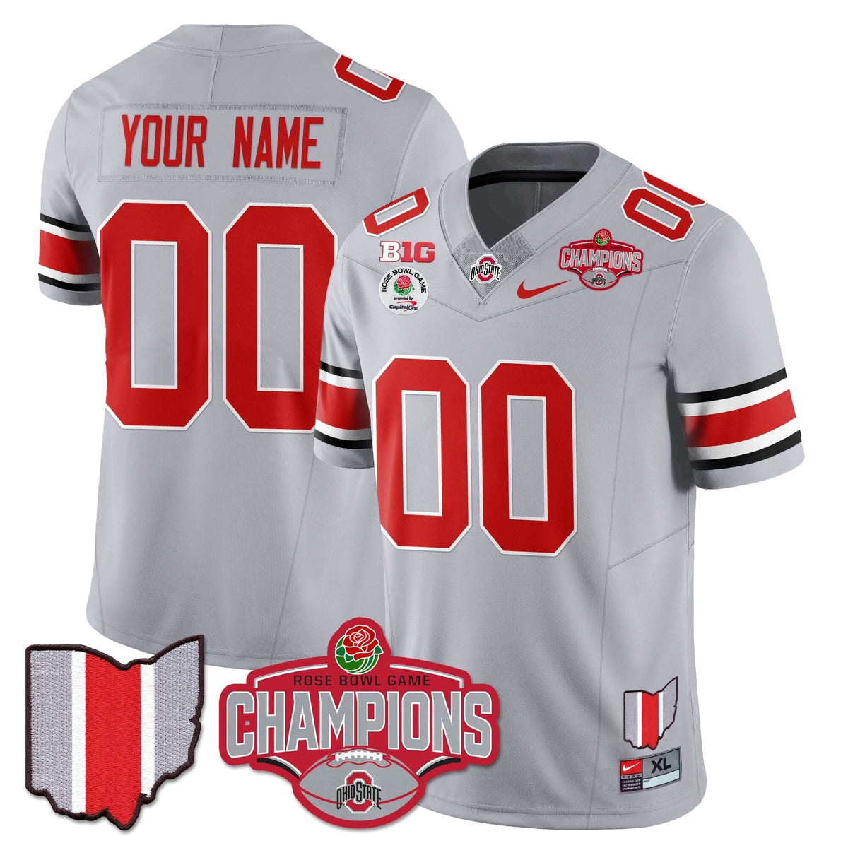 Custom OSB 2024 Rose Bowl Champions Jersey