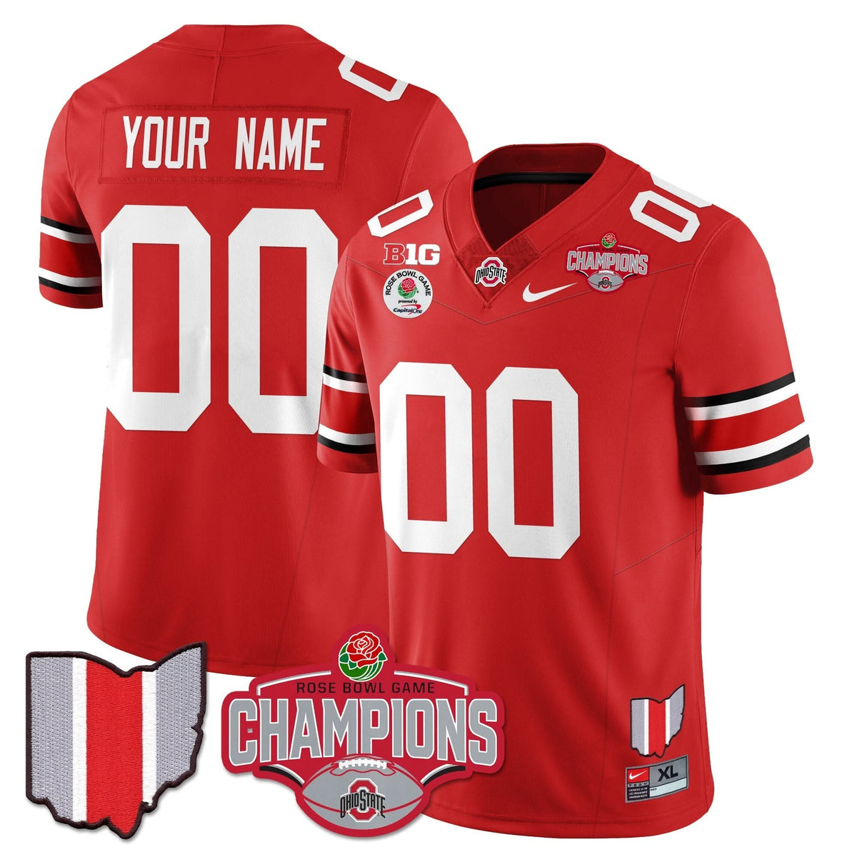 Custom OSB 2024 Rose Bowl Champions Jersey
