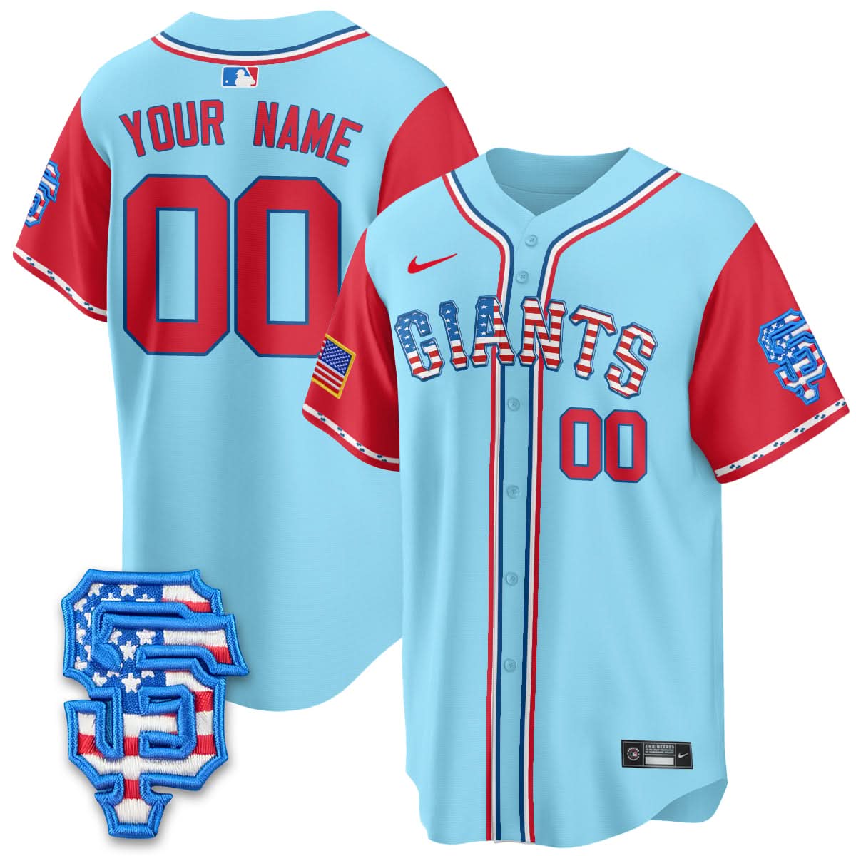 SFG 2025 Fourth of July Custom Jersey - Stitched