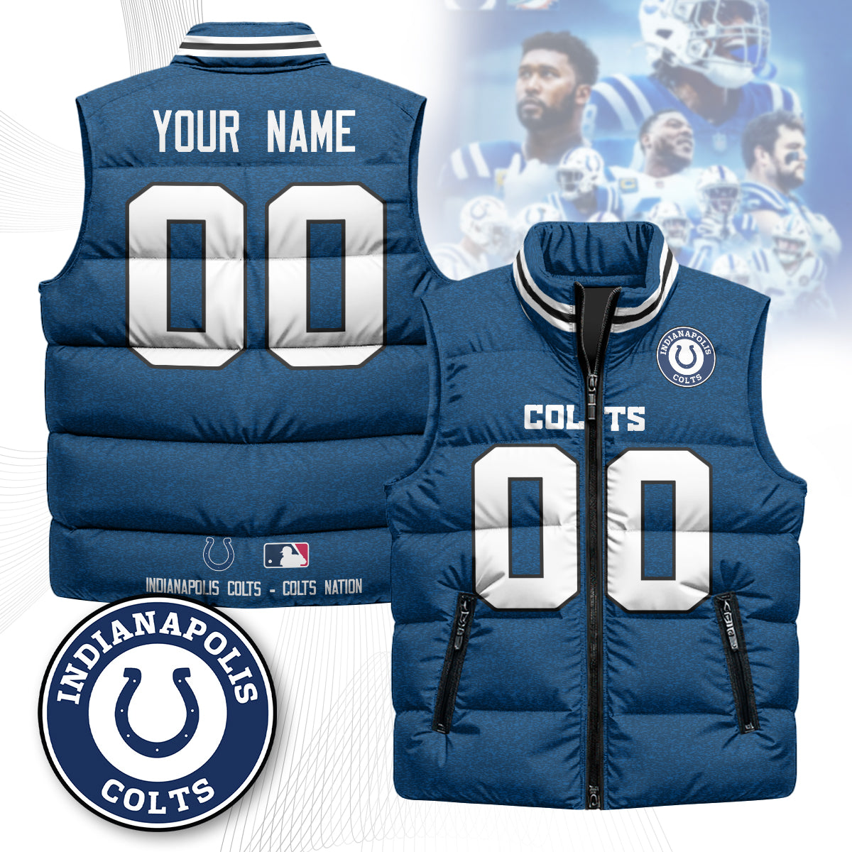 Personalized IC Unisex Puffer Vest