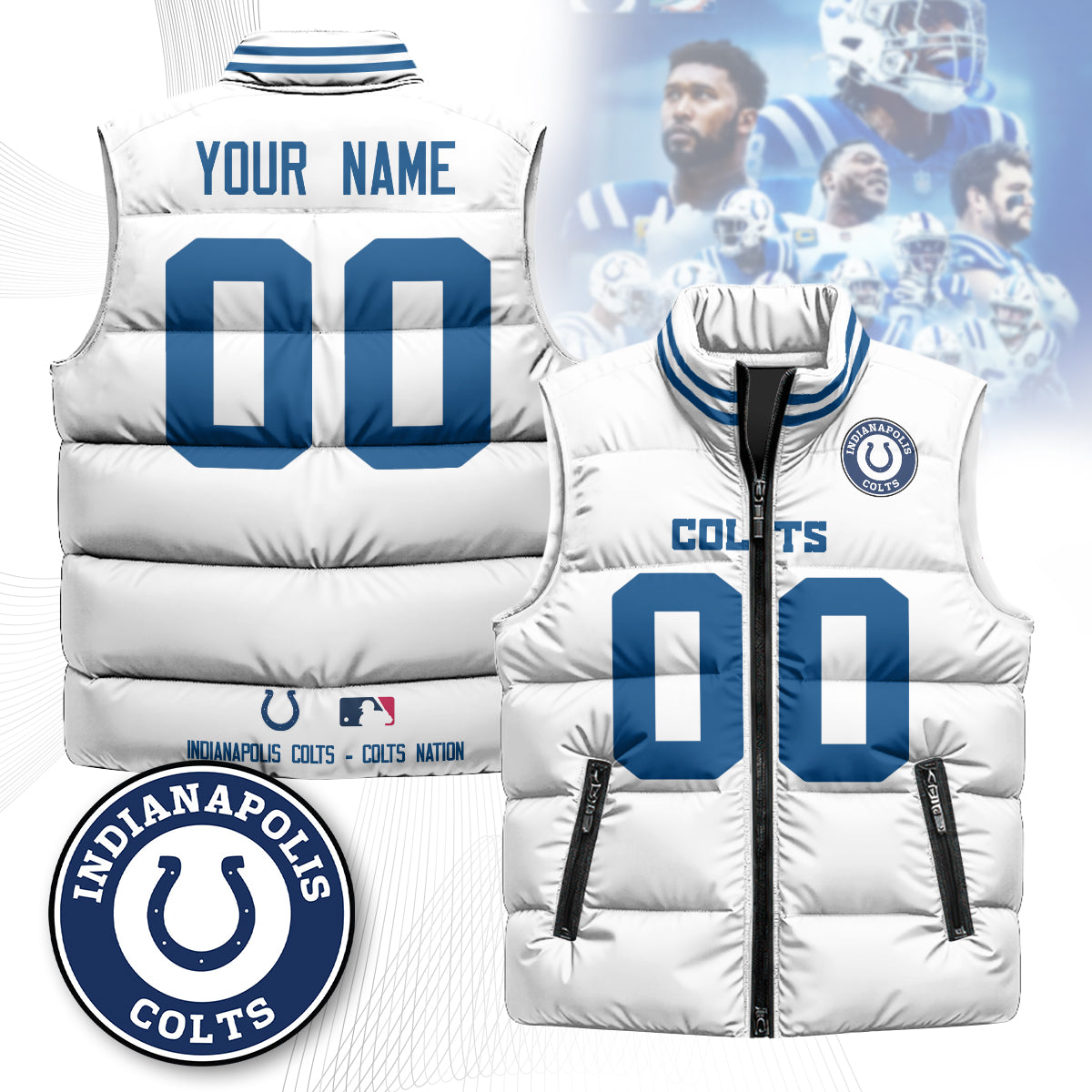Personalized IC Unisex Puffer Vest