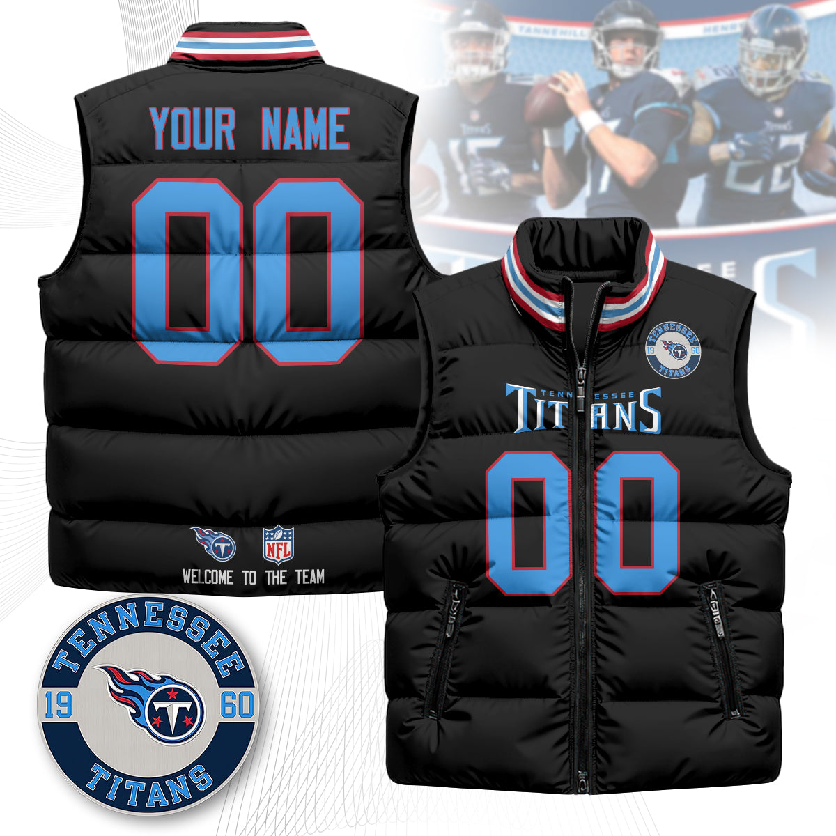 Personalized TT Unisex Puffer Vest