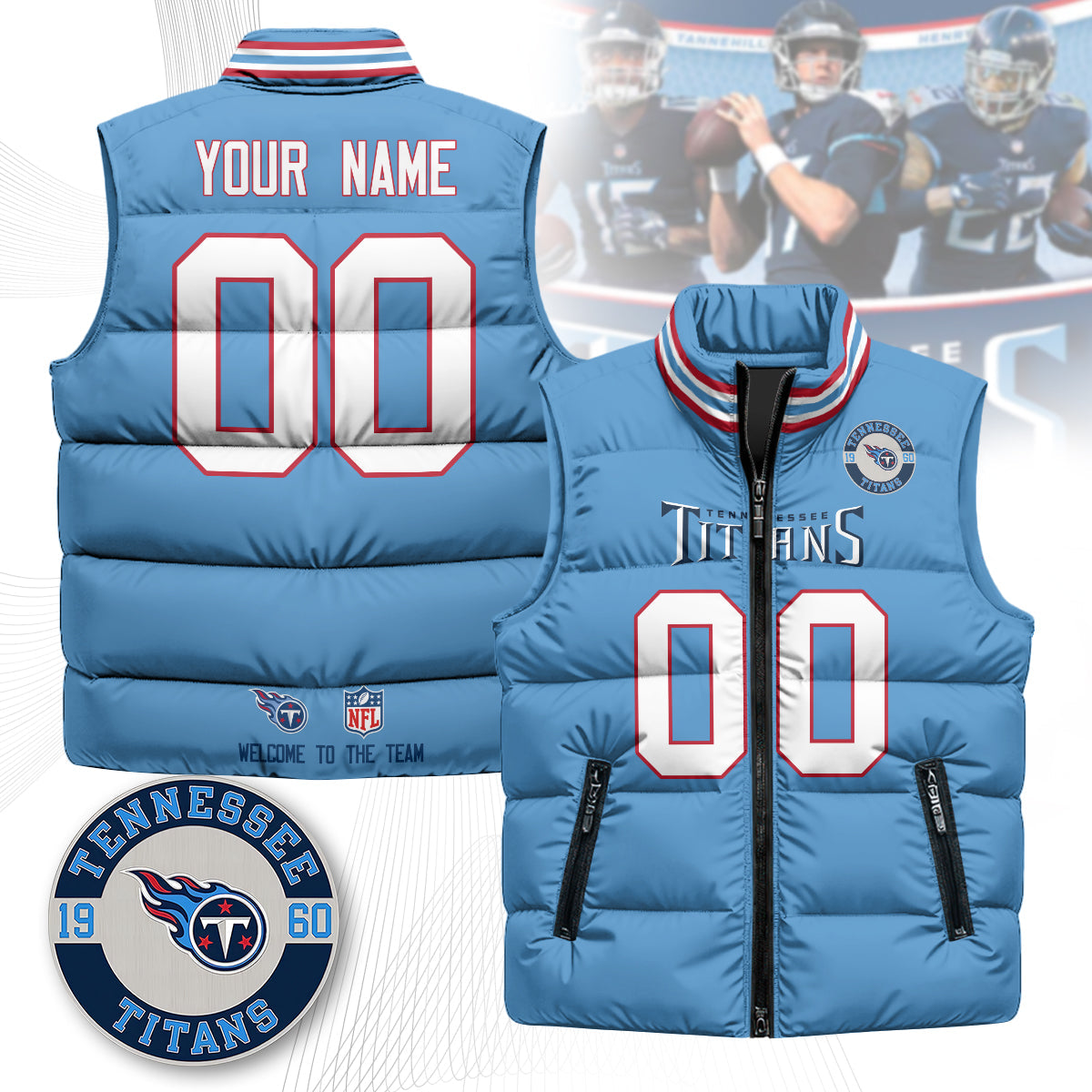 Personalized TT Unisex Puffer Vest