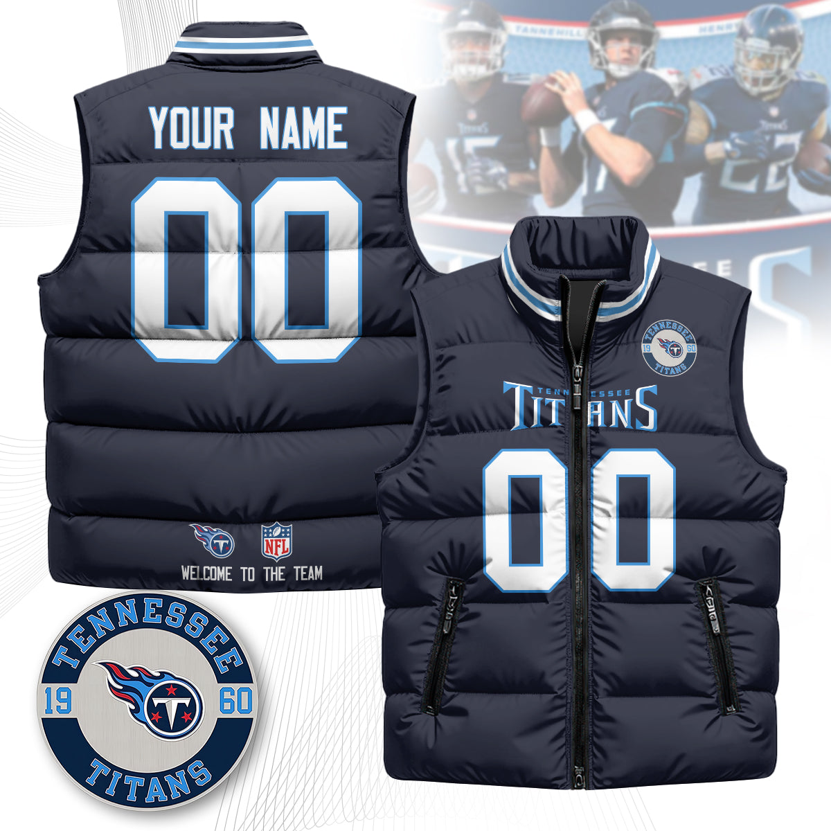 Personalized TT Unisex Puffer Vest
