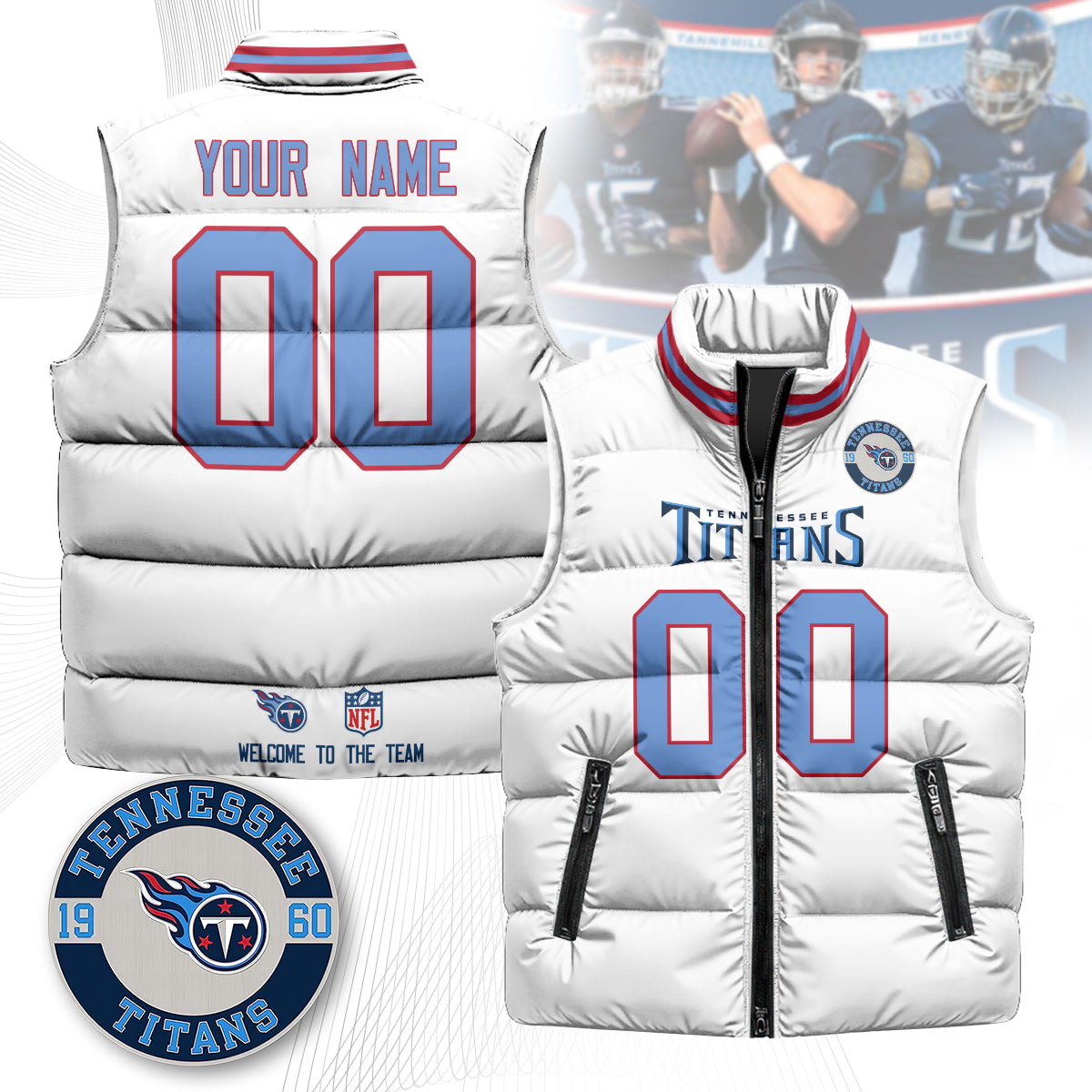 Personalized TT Unisex Puffer Vest