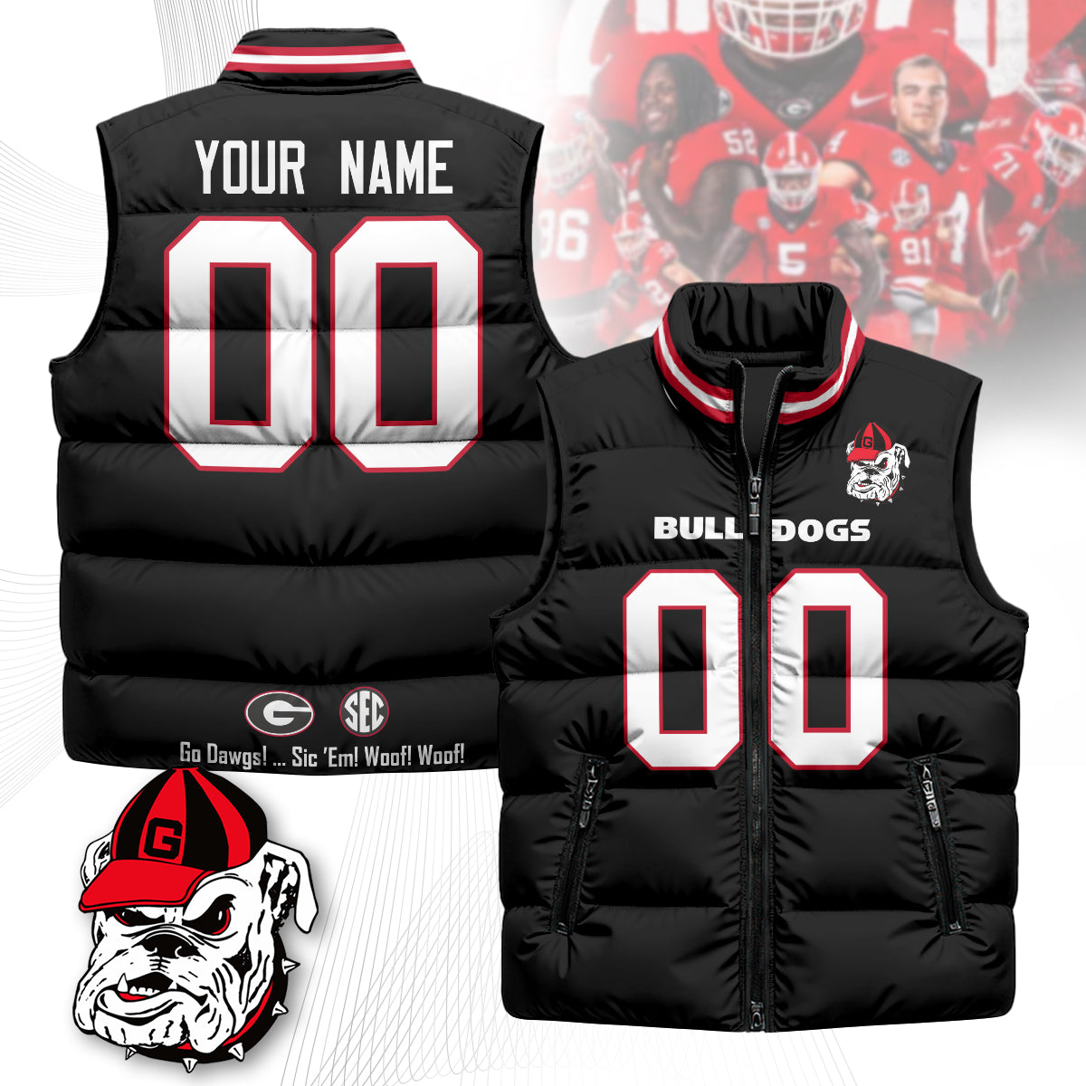 Personalized GB Unisex Puffer Vest