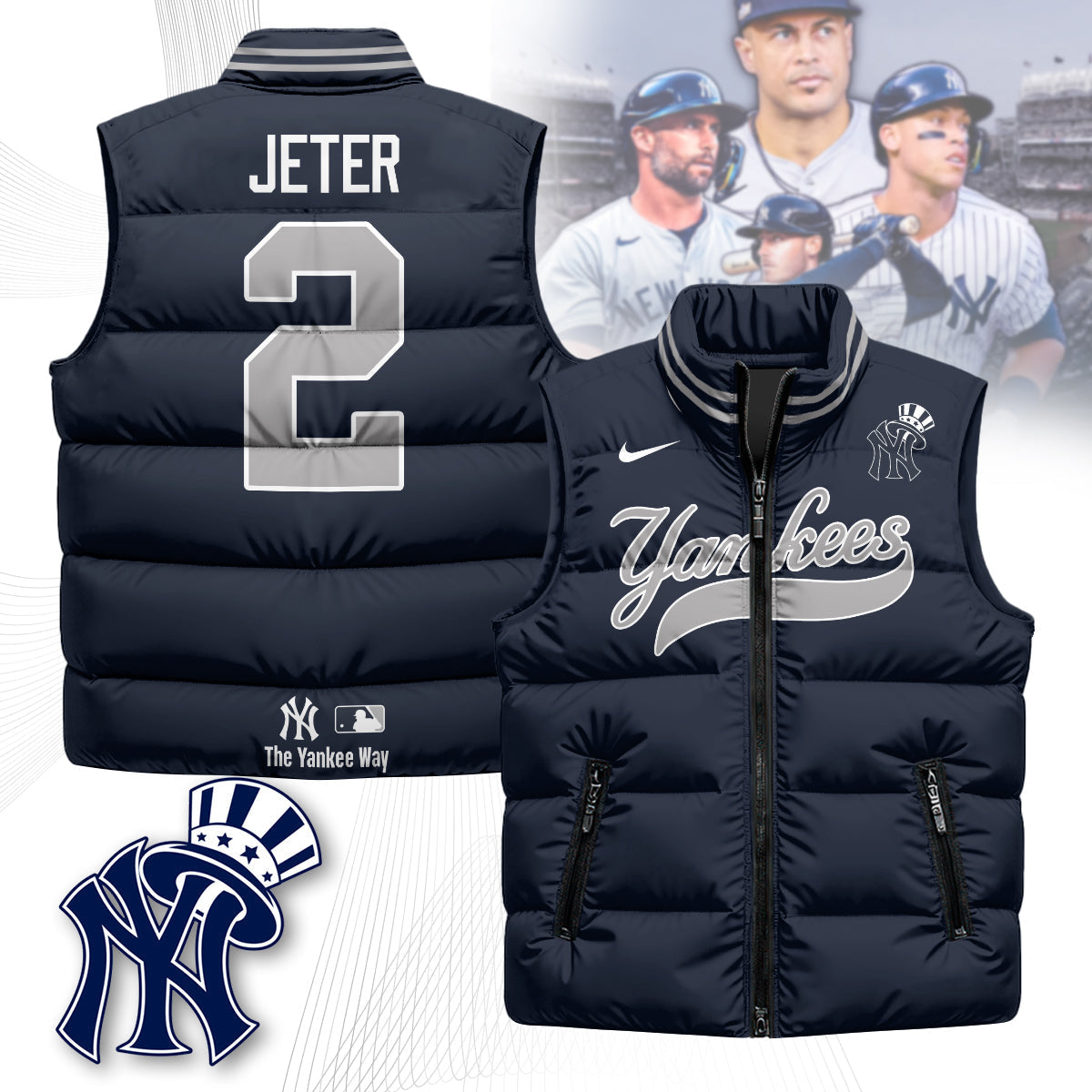 NYY Unisex Puffer Vest