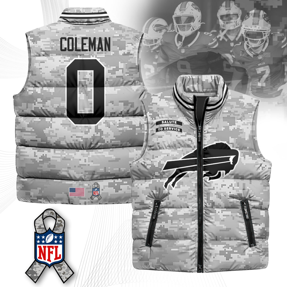 BB Salute To Service Puffer Vest