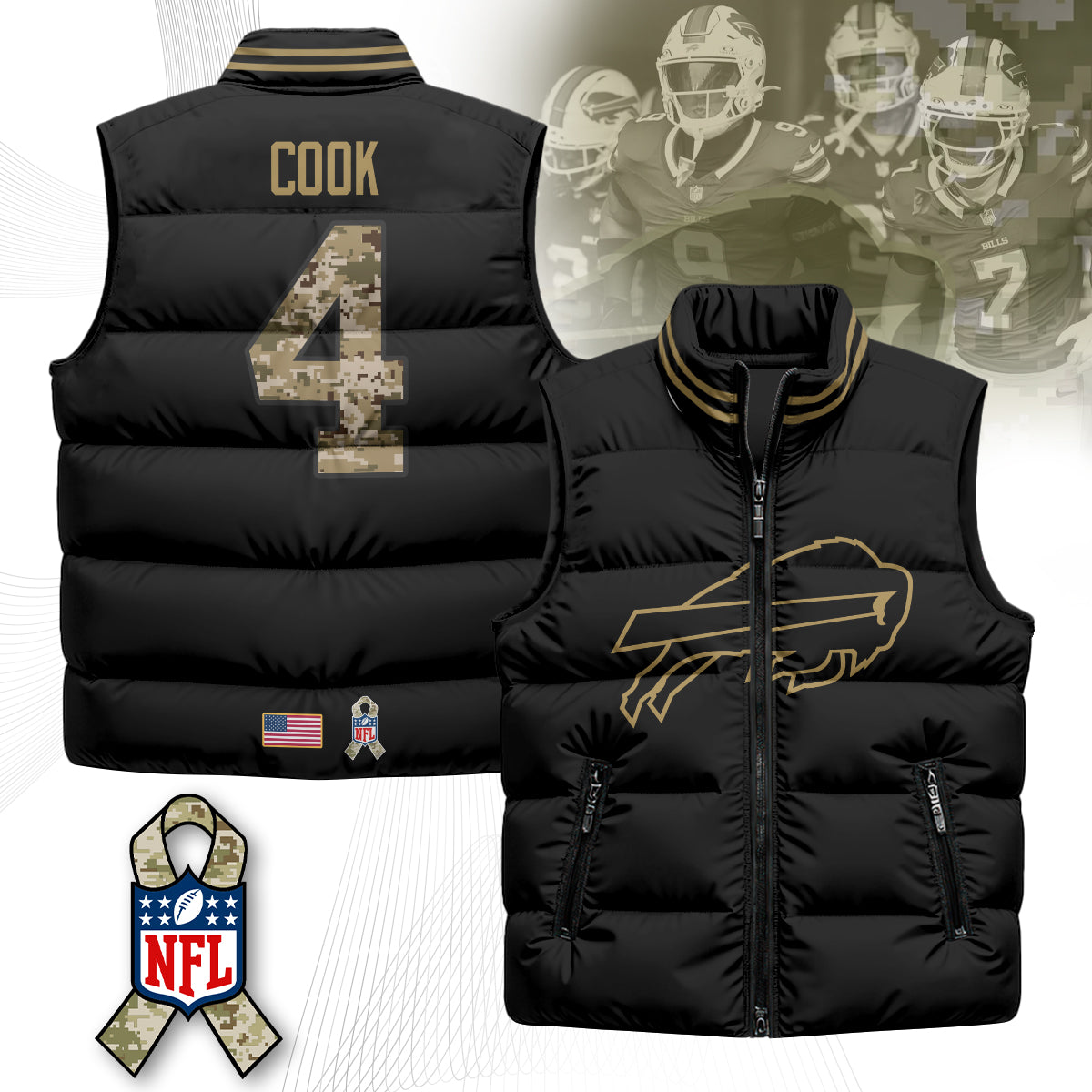 BB Salute To Service Puffer Vest