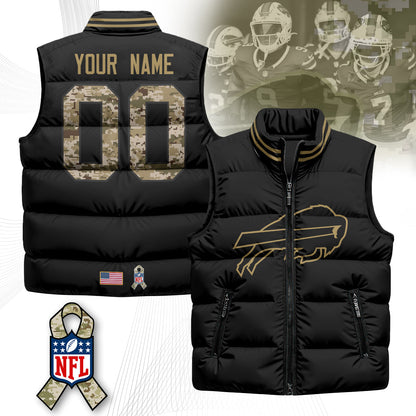 Personalized BB Salute To Service Puffer Vest