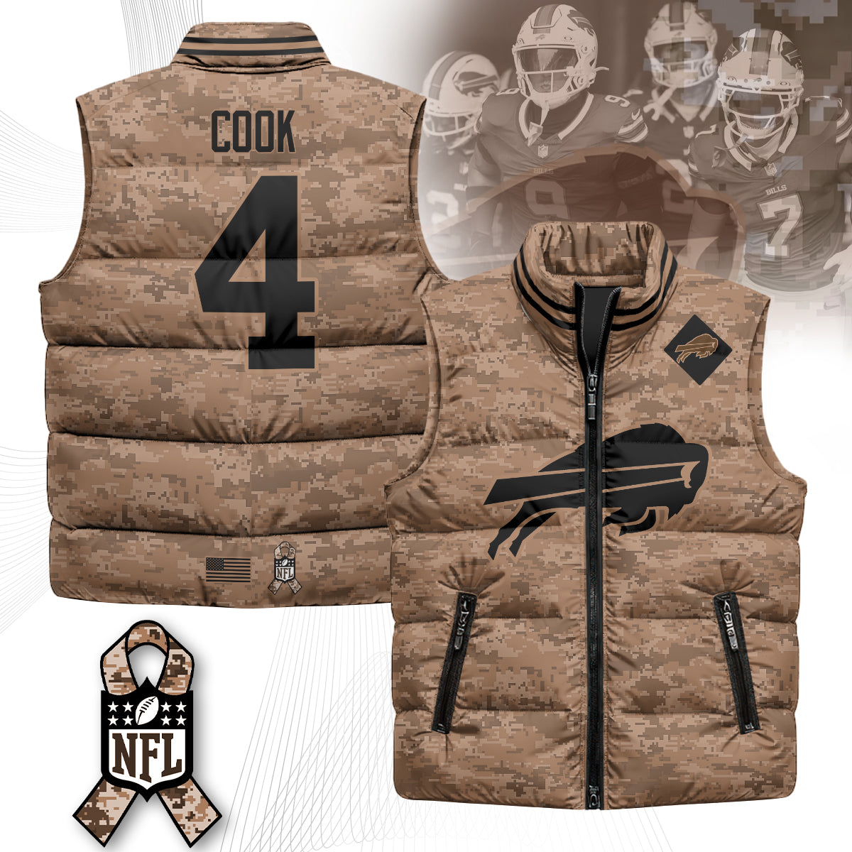 BB Salute To Service Puffer Vest