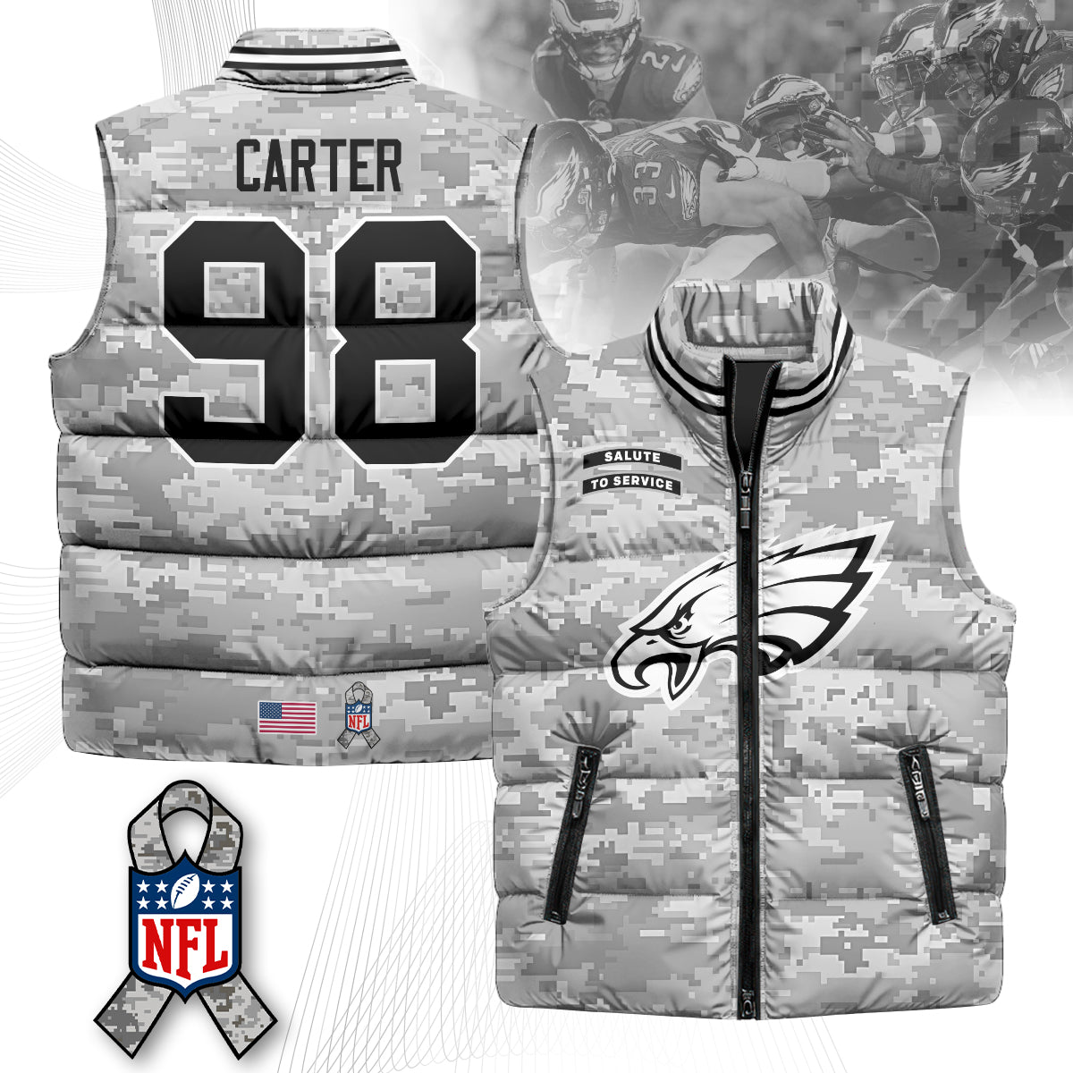 PE Salute To Service Puffer Vest