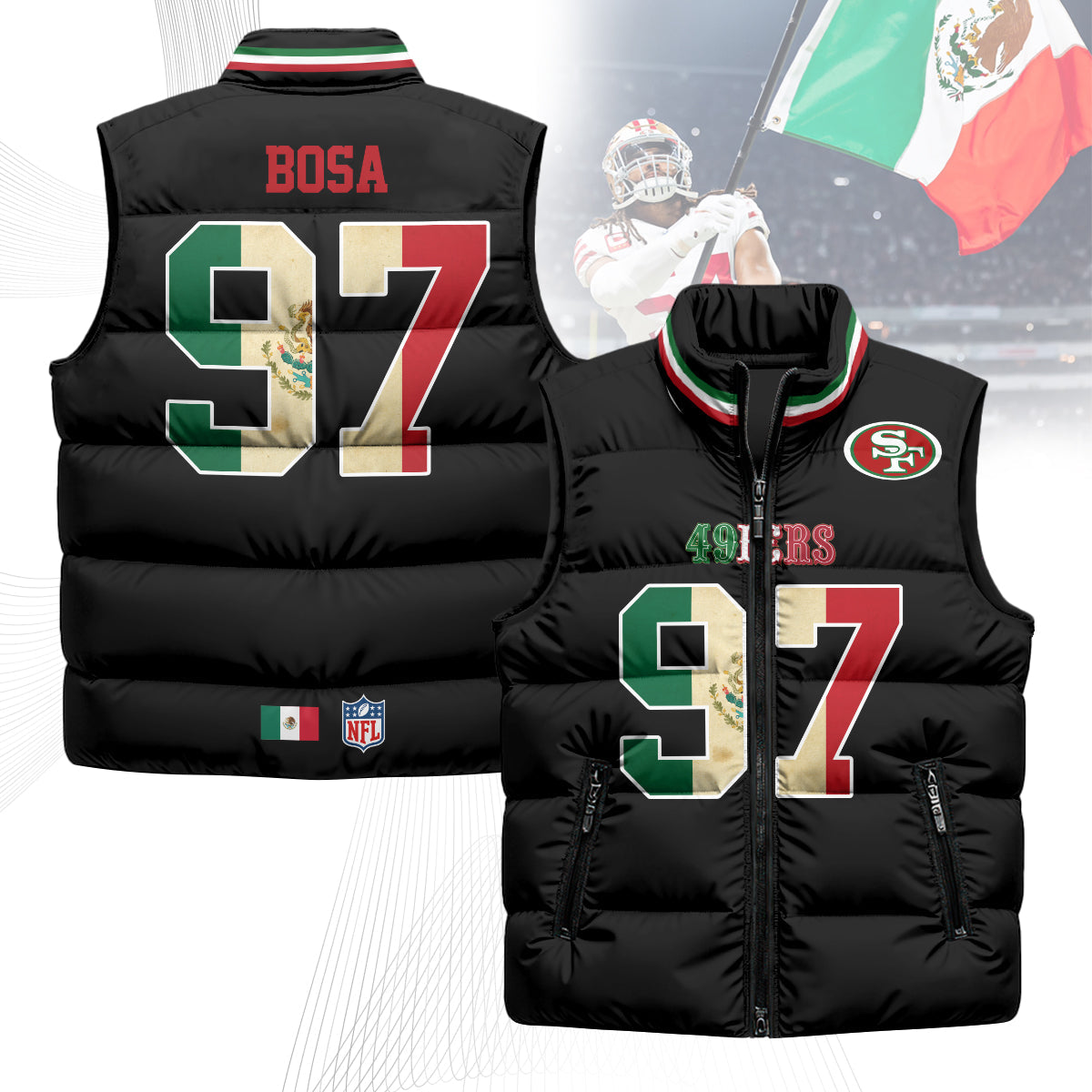 SF Mexico Puffer Vest