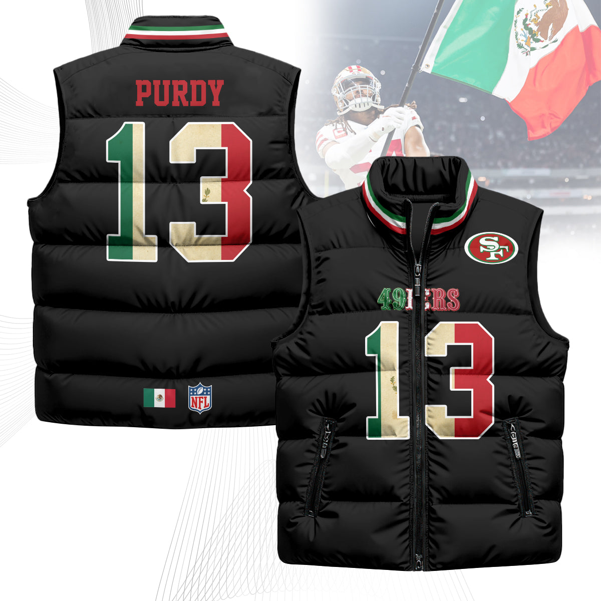 SF Mexico Puffer Vest