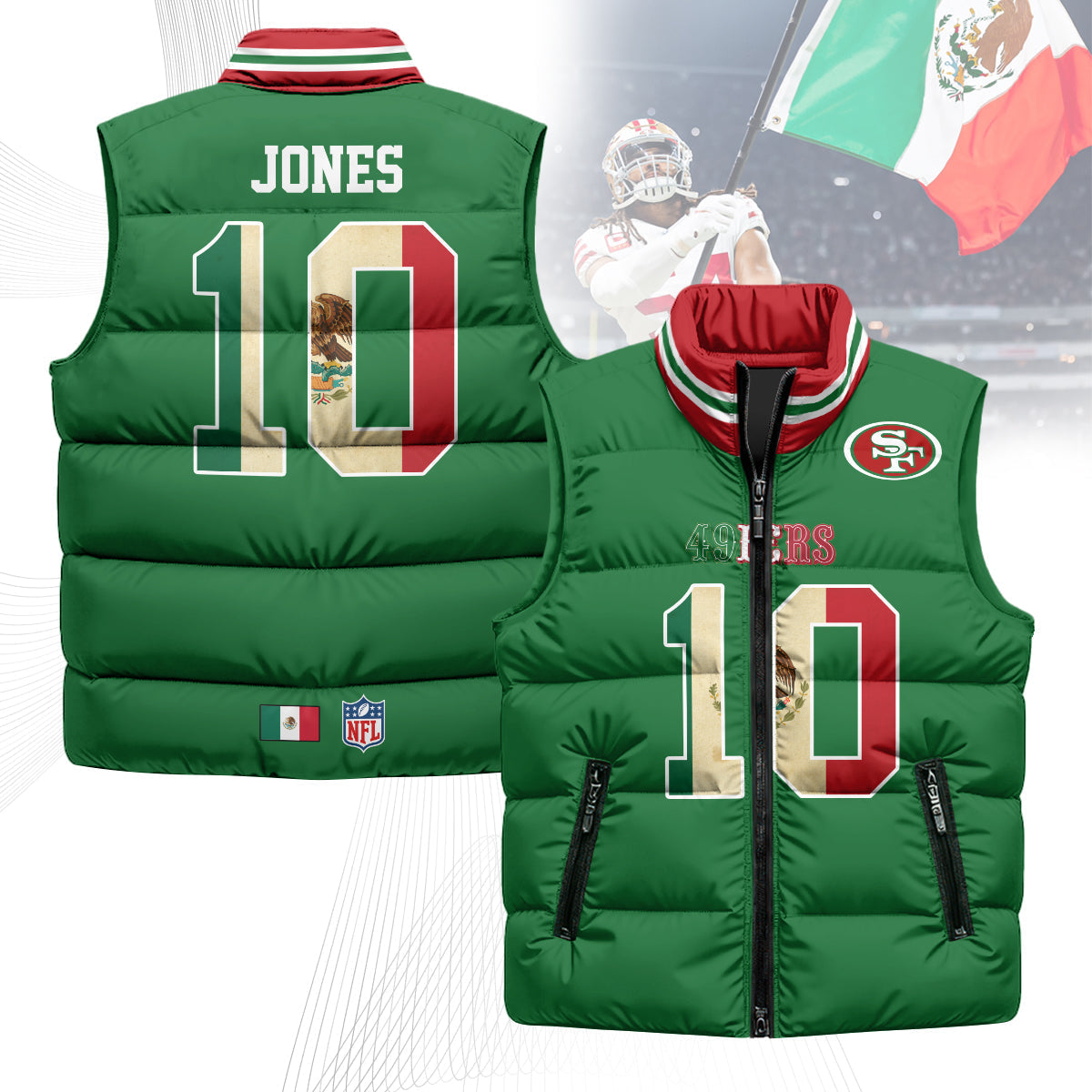 SF Mexico Puffer Vest