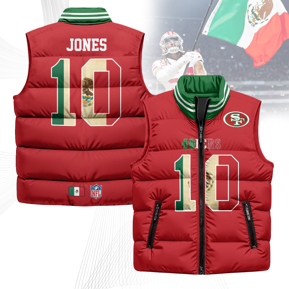 SF Mexico Puffer Vest