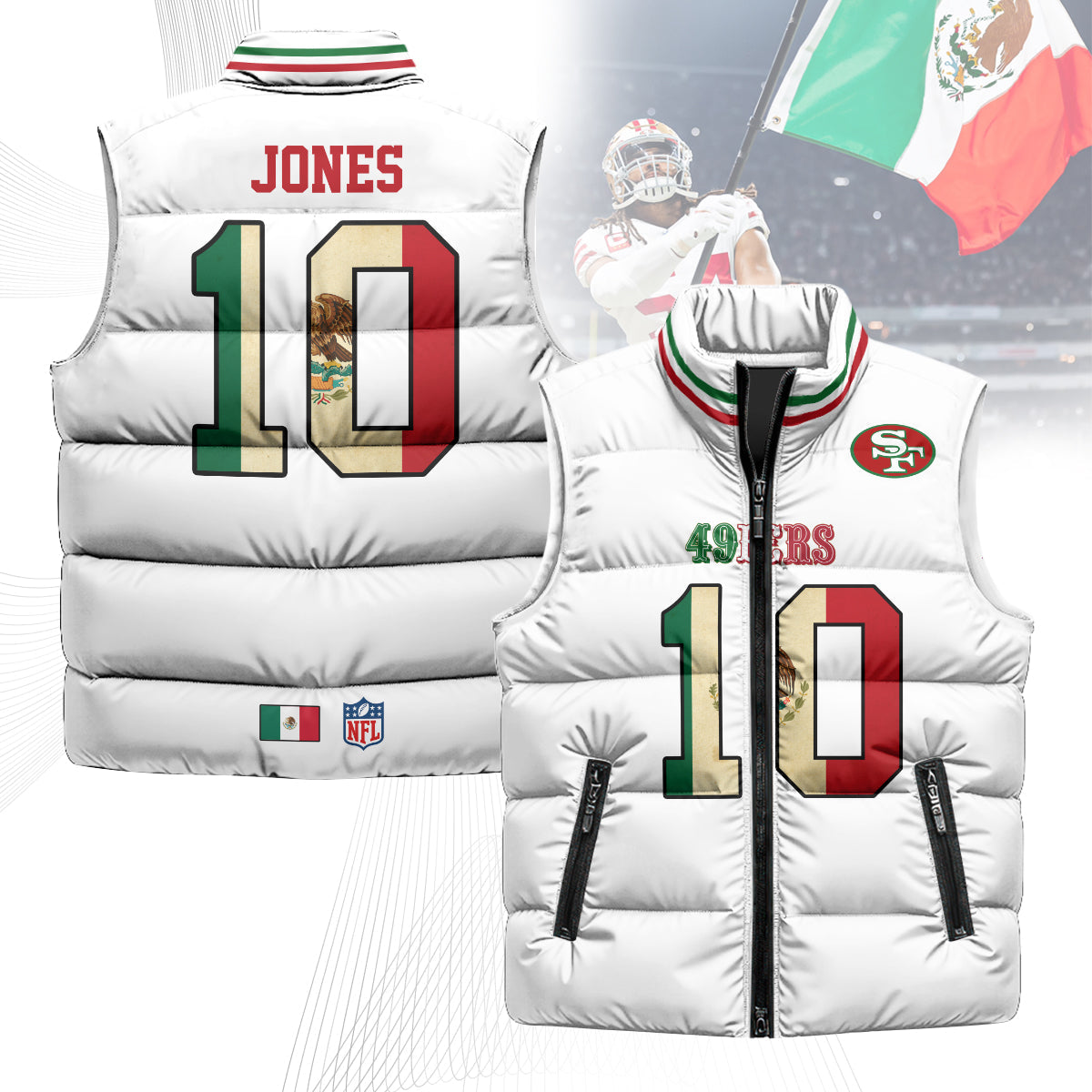 SF Mexico Puffer Vest
