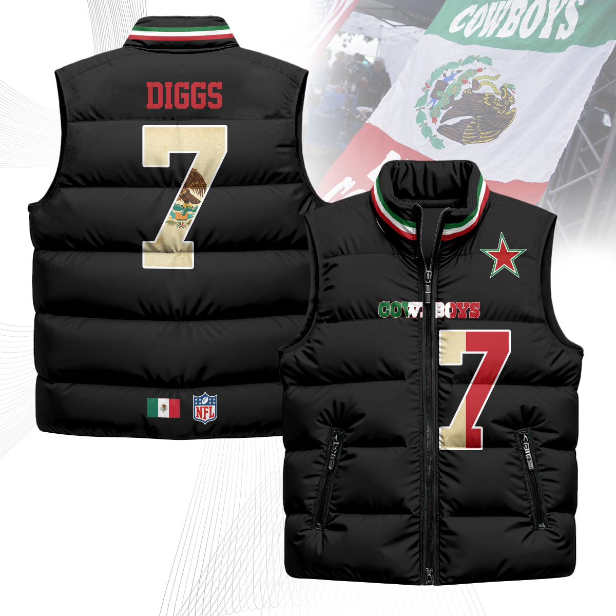 DC Mexico Puffer Vest
