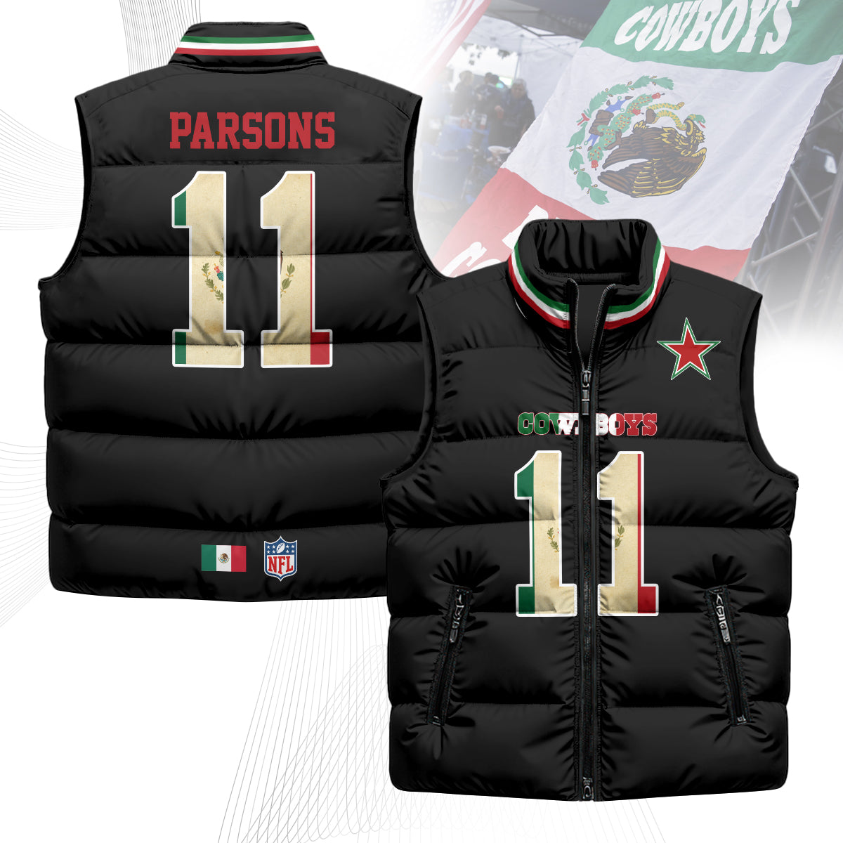 DC Mexico Puffer Vest