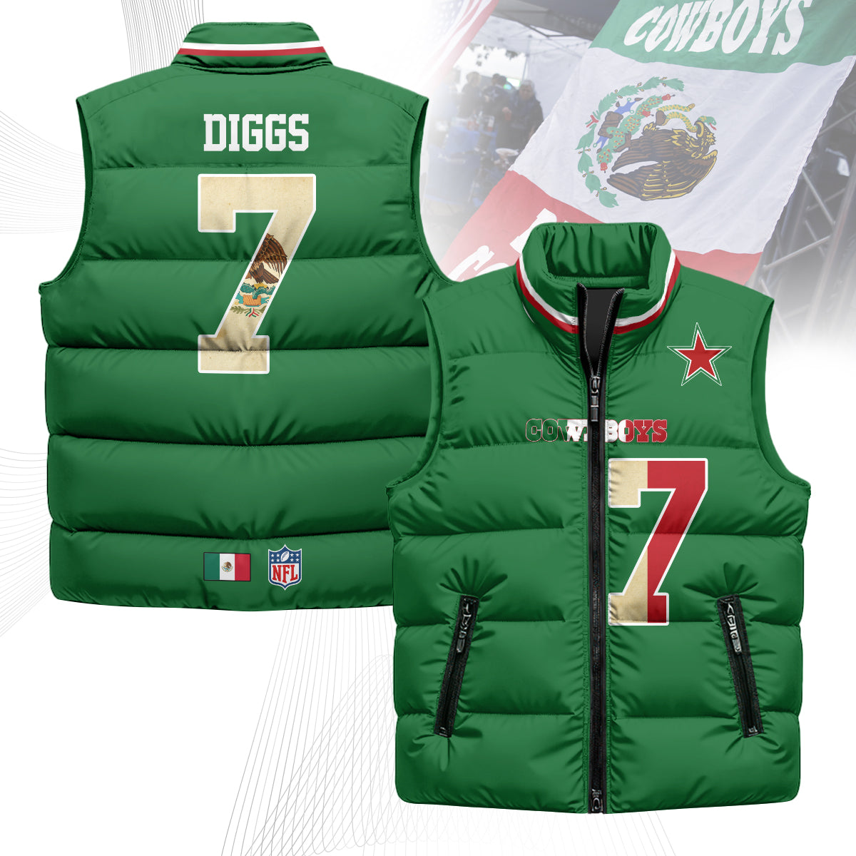 DC Mexico Puffer Vest