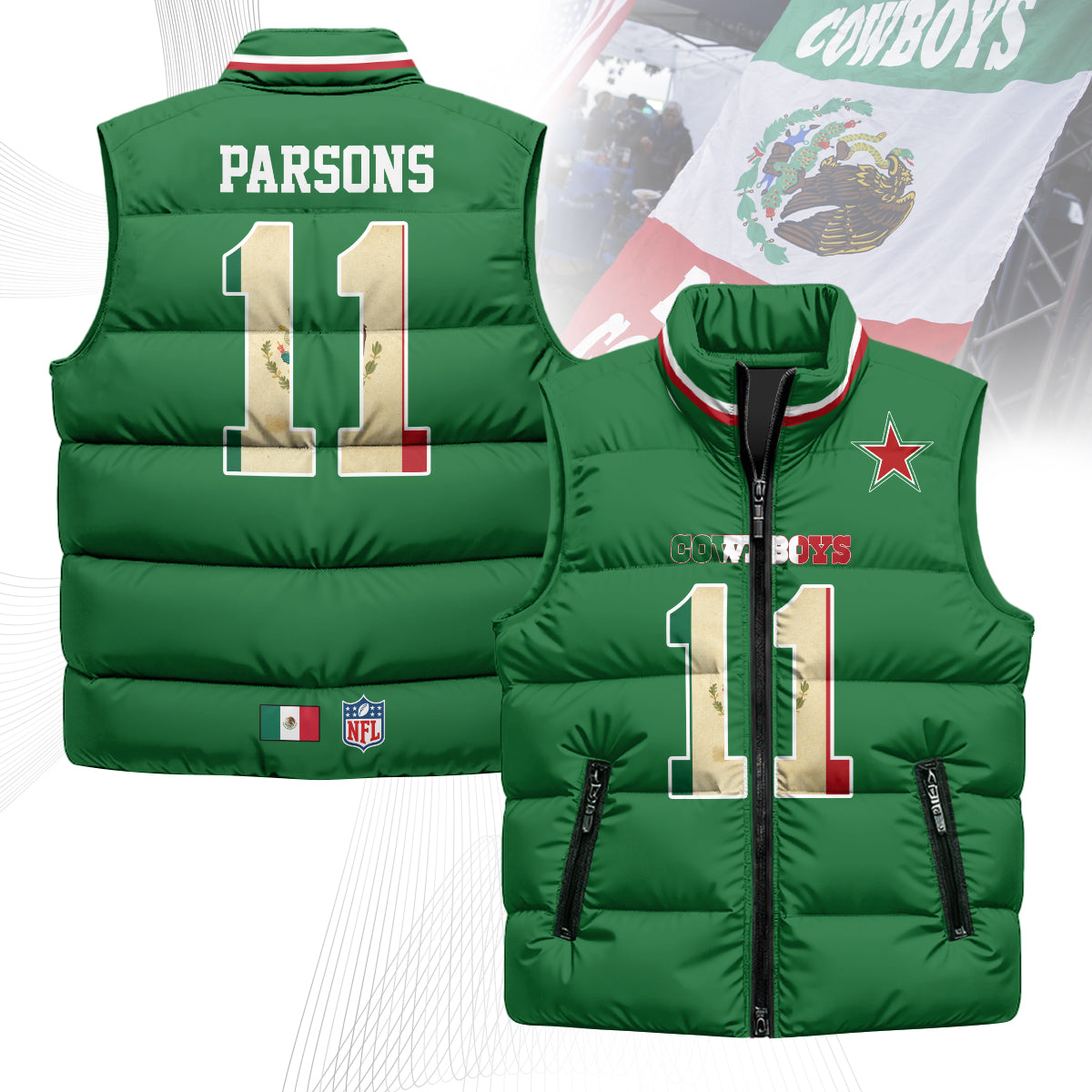 DC Mexico Puffer Vest