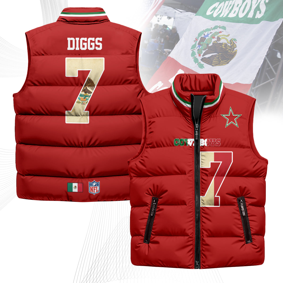 DC Mexico Puffer Vest