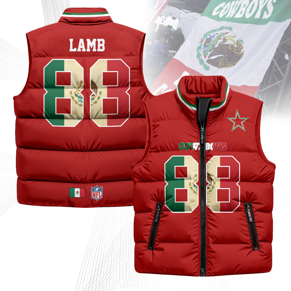 DC Mexico Puffer Vest