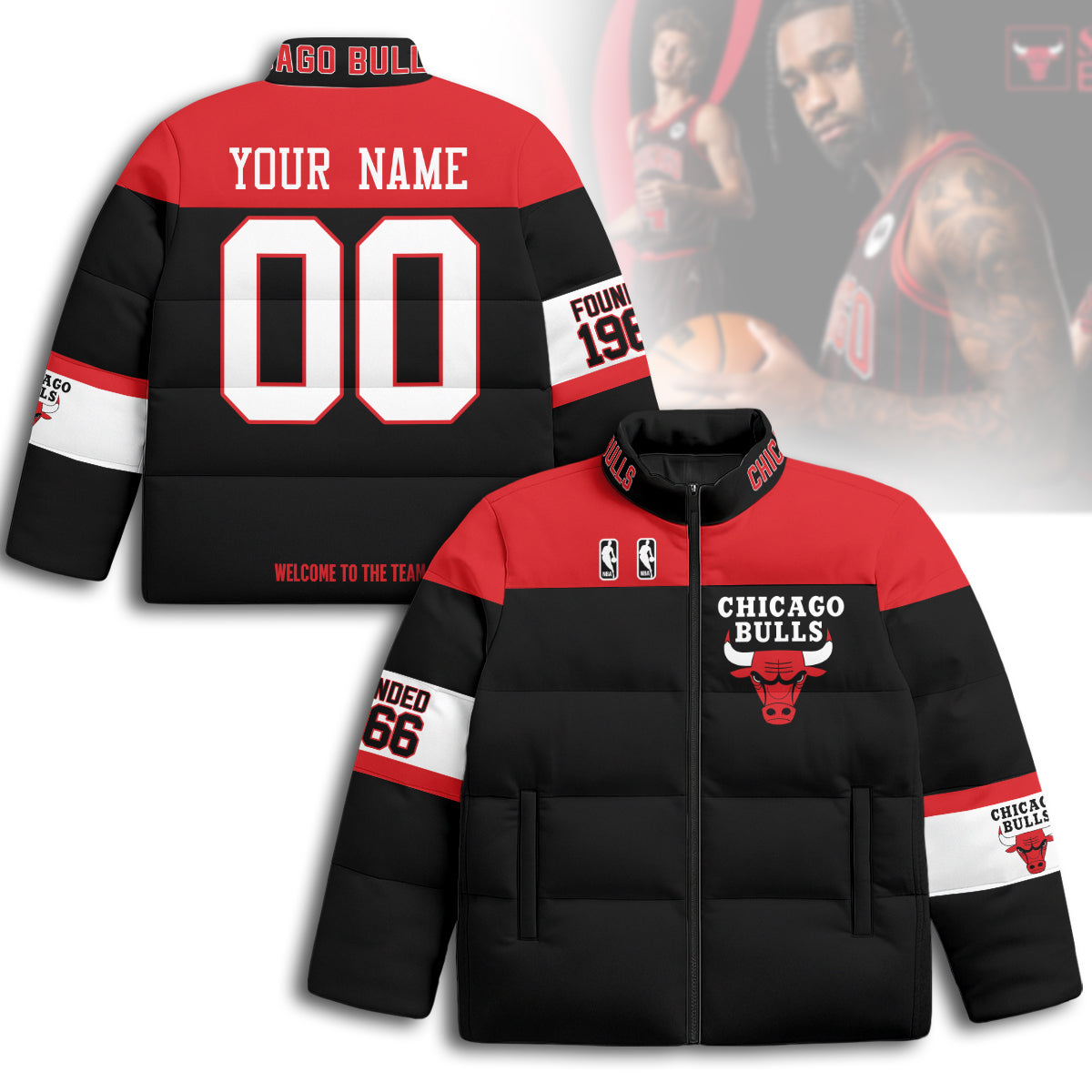 CHI Unisex Custom Puffer Jacket