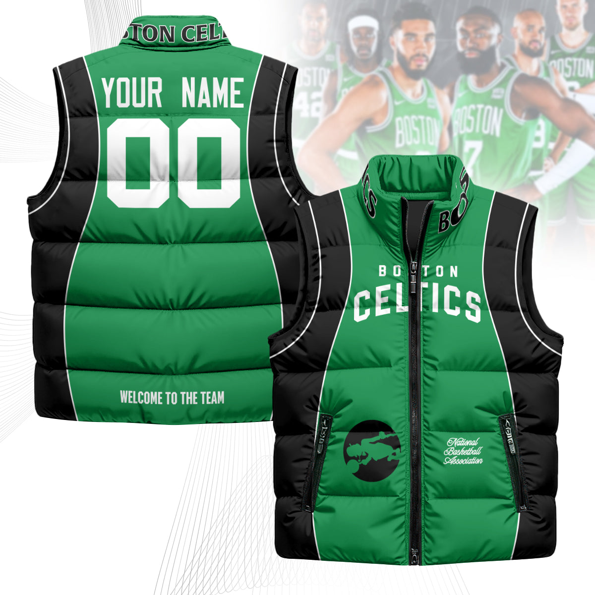 BOS Unisex Custom Puffer Vest