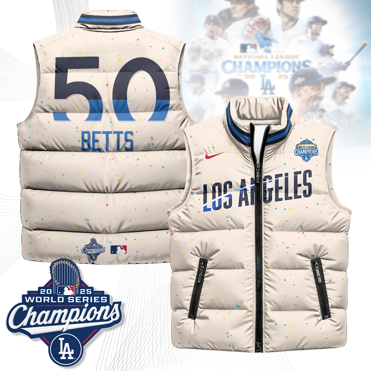 LAD 2025 Back To Back Champions Puffer Vest
