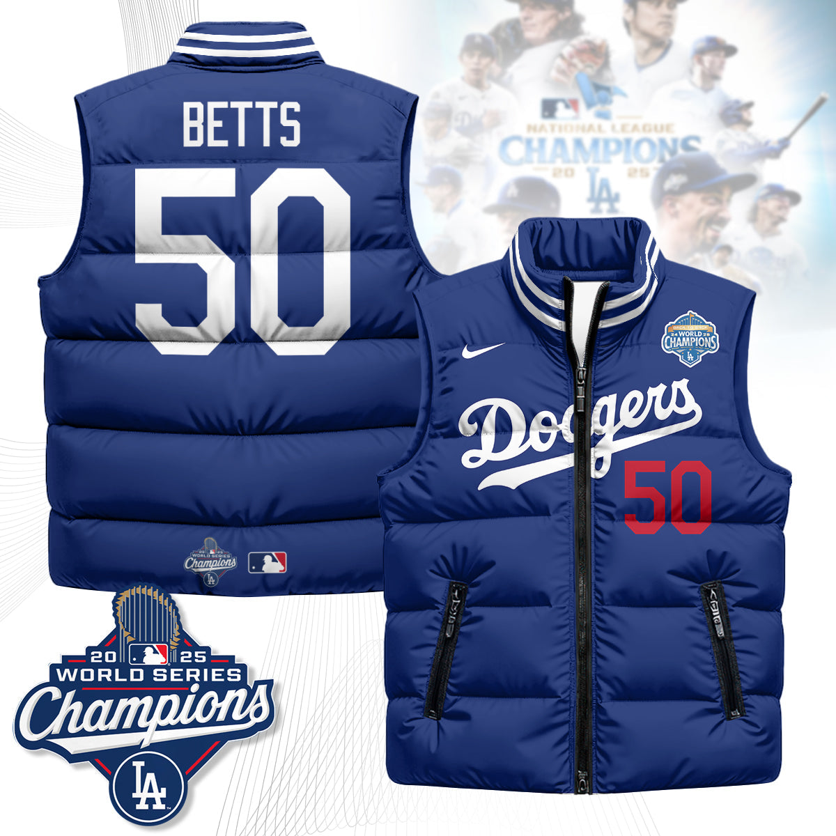 LAD 2025 Back To Back Champions Puffer Vest