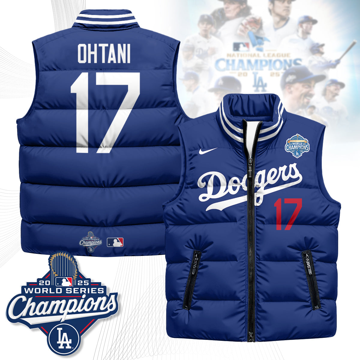LAD 2025 Back To Back Champions Puffer Vest