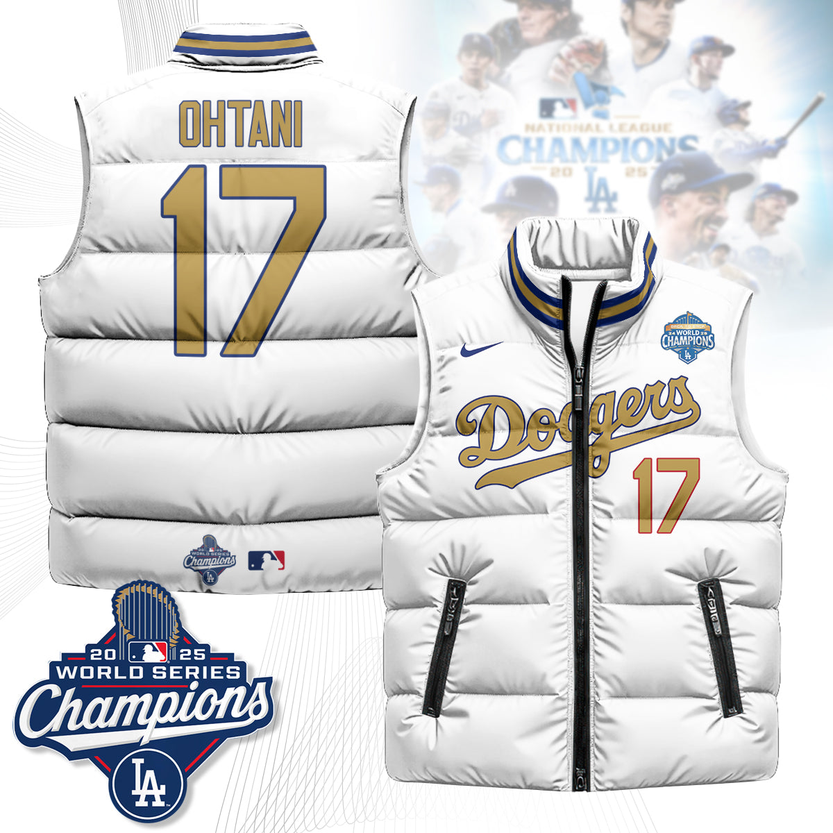 LAD 2025 Back To Back Champions Puffer Vest