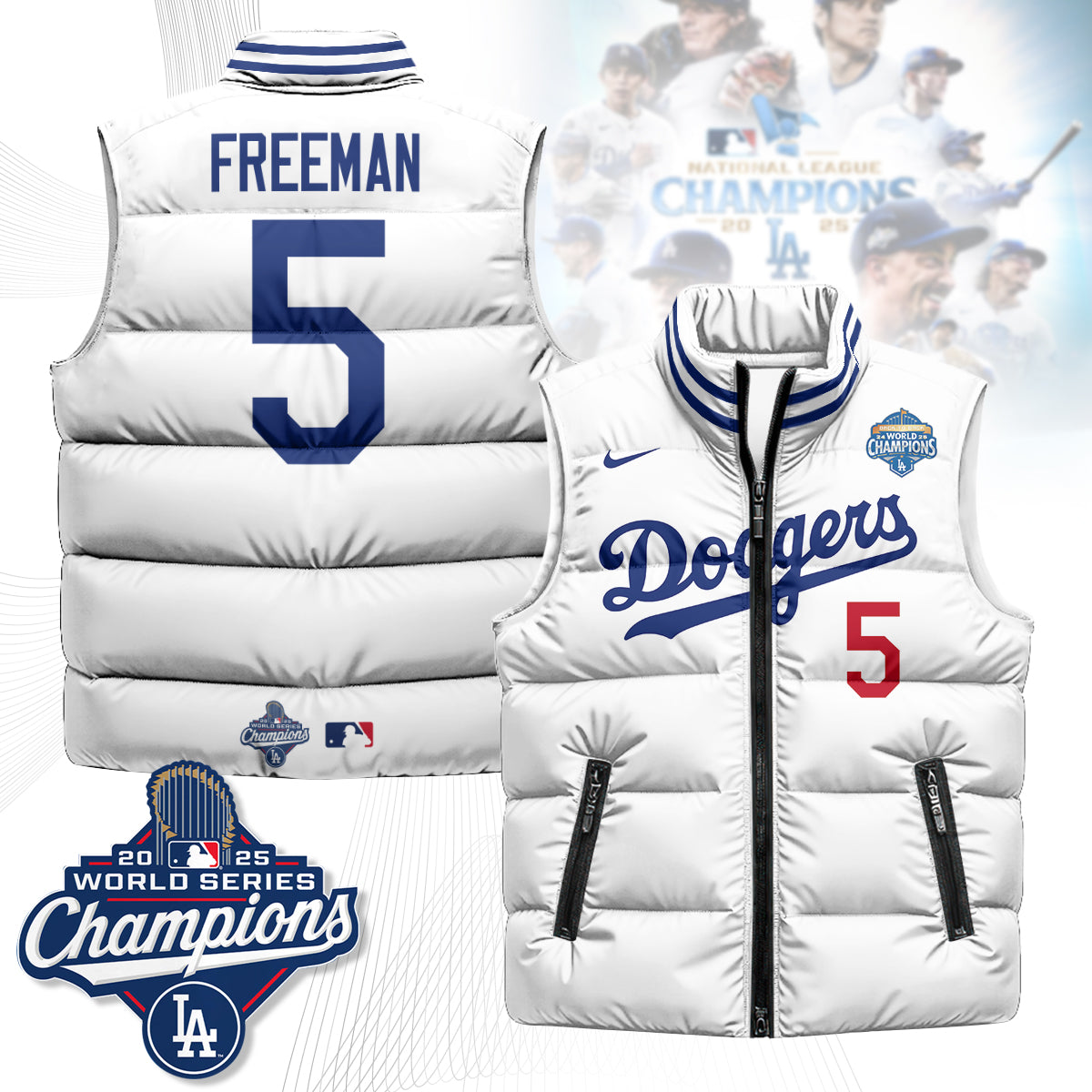 LAD 2025 Back To Back Champions Puffer Vest