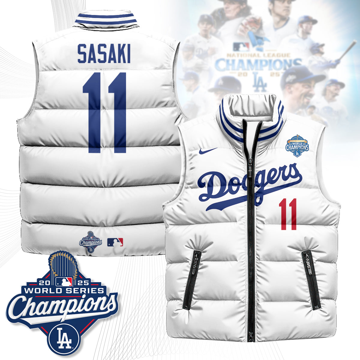LAD 2025 Back To Back Champions Puffer Vest