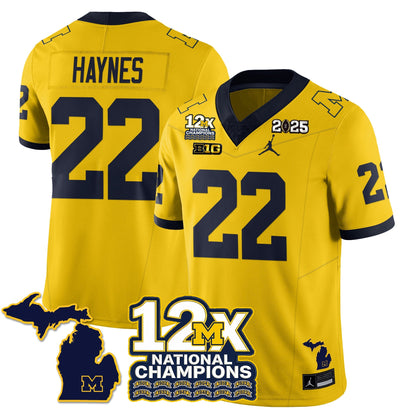 MICH 12x-Time National Champions Vapor Limited Football Jersey