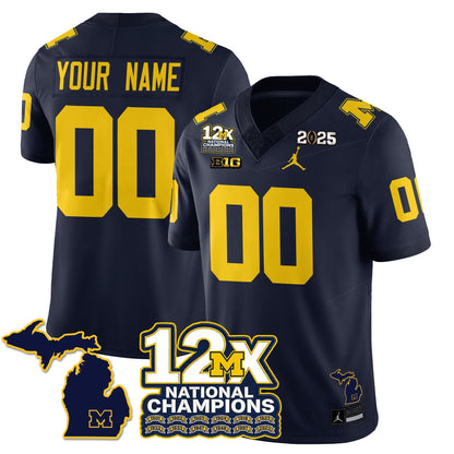 MICH 12x-Time National Champions Vapor Limited Football Jersey