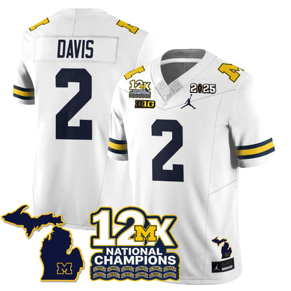 MICH 12x-Time National Champions Vapor Limited Football Jersey