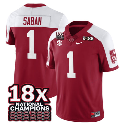 BAMA 18x-Time National Champions Vapor Limited Football Jersey