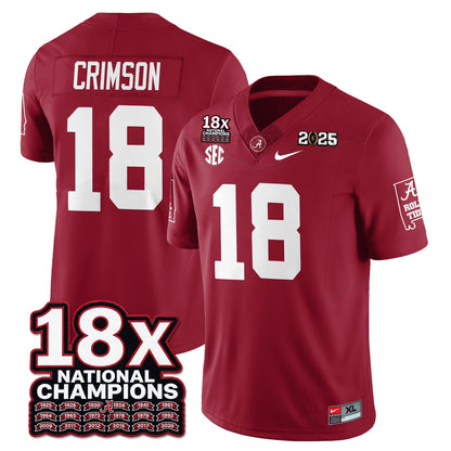 BAMA 18x-Time National Champions Vapor Limited Football Jersey