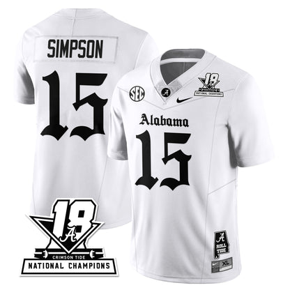 BAMA 18x-Time National Champions Gothic Vapor Limited Jersey