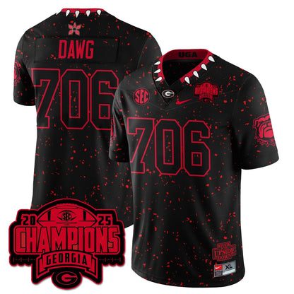 UGA Stranger Things Vapor Limited Jersey - SEC Football Champions