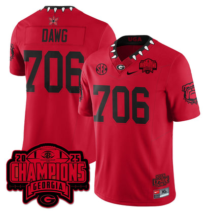 UGA Stranger Things Vapor Limited Jersey - SEC Football Champions